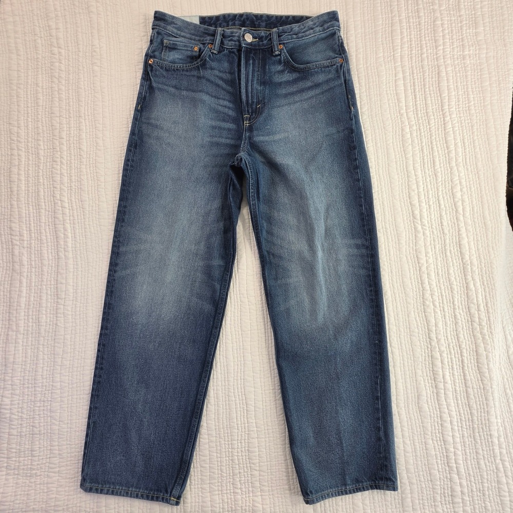 H&M Loose Amble Mens Jeans Size 32x32 Medium Wash Denim Relaxed Fit Pants Blue